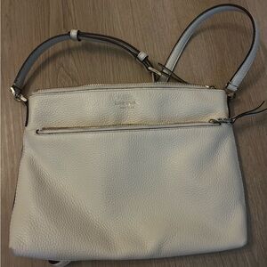 Kate Spade Ivory Textured Crossbody Bag
